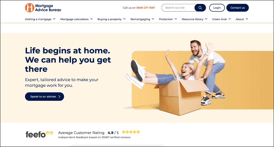 Mortgage Advice Bureau desktop screenshot