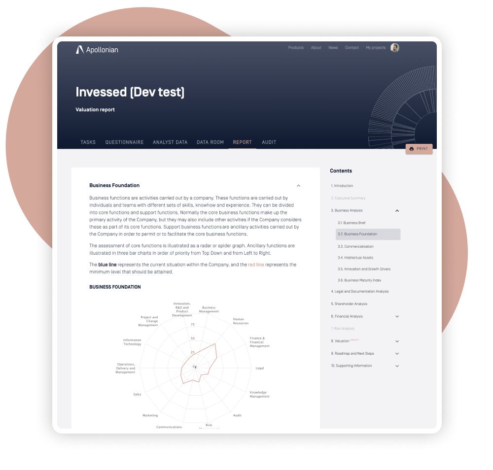 Apollonian Valuations Portal