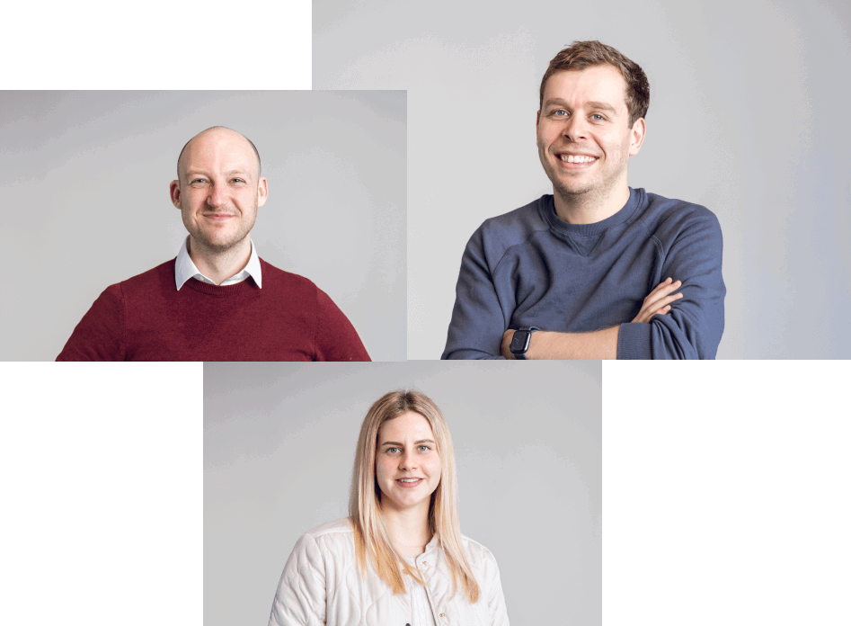 GrowCreate Team, Mike, Charlie and Polina