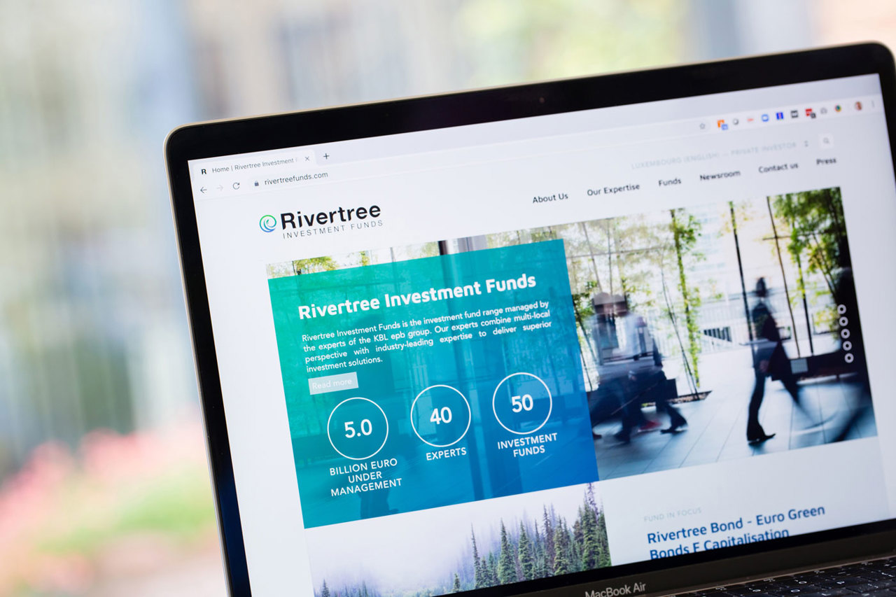 Asset and Fund Manager website mockup