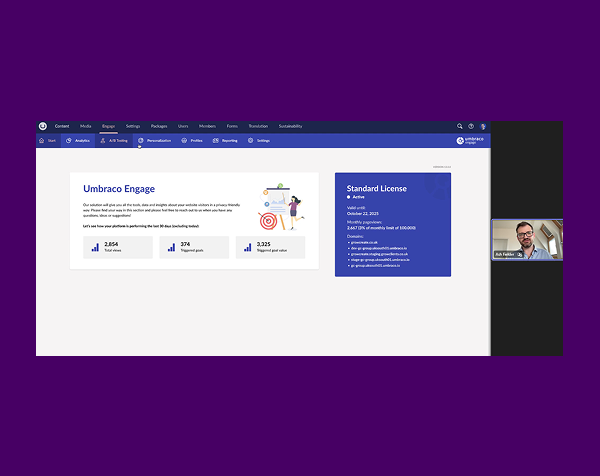 Umbraco Engage Briefing Screenshot