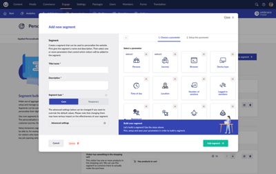 Umbraco Engage Personalisation Segment Screenshot - Growcreate