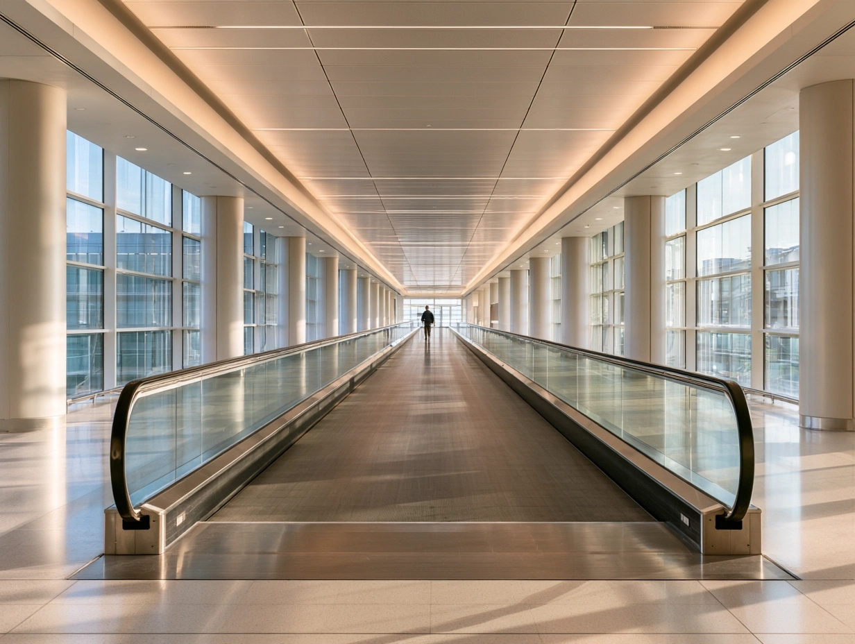 Empty Moving Walkway